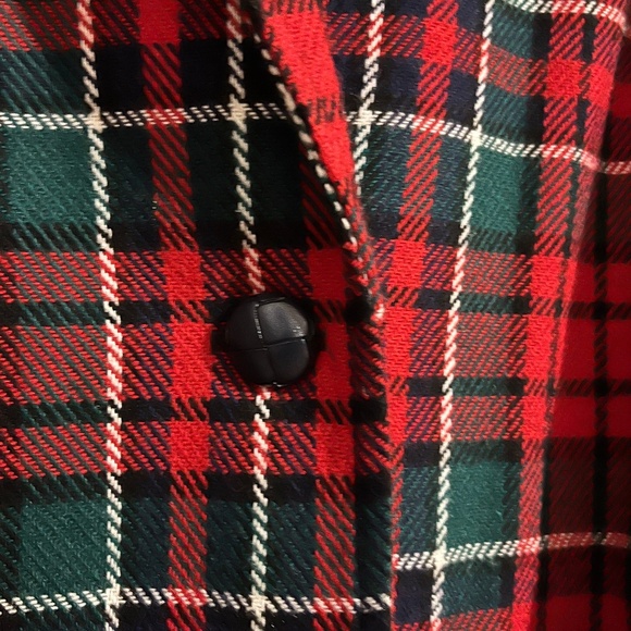 Vintage Styled by Erminia Women’s Red Multi Check Plaid Cardigan Blazer Sz-XXXL - Picture 4 of 7